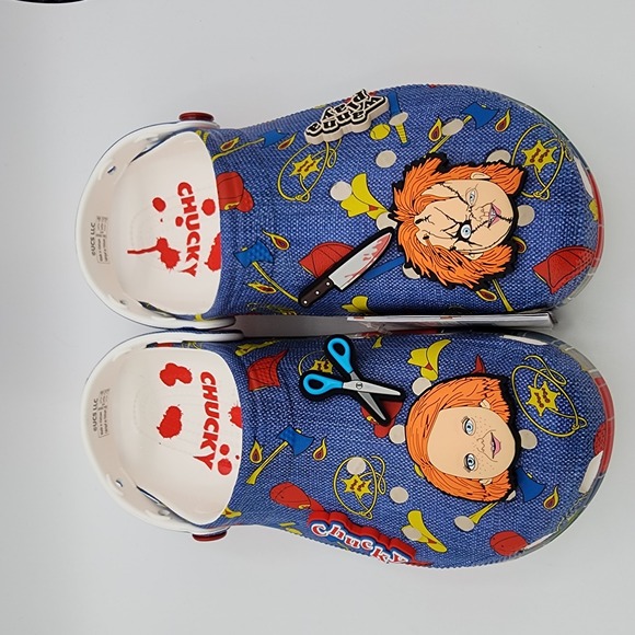 Crocs Chucky Classic Clog Men Size 11 Slip On Childs Play Movie Shoes NEW READ - Picture 4 of 16